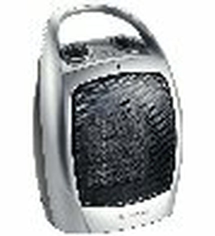 Orbegozo 14426 silver portable heater for home and kitchen, compact design with heating vents visible in the image.