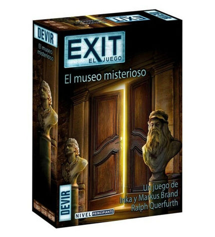 Devir Behendigheidsspel Exit The Museum, a fun puzzle game with colorful game pieces and instructions on a game board.