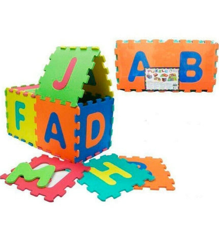 Colorful EVA-rubber Kinderpuzzel with 14 pieces from BigBuy Fun, featuring interlocking puzzle shapes for children’s play and learning.