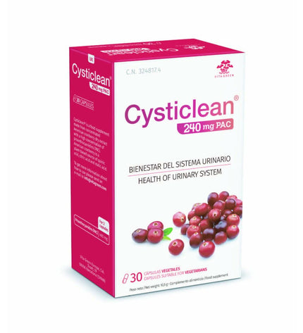 CYSTICLEAN Classic digestive supplement box with 30 capsules, health and personal care vitamins, minerals, and supplements.