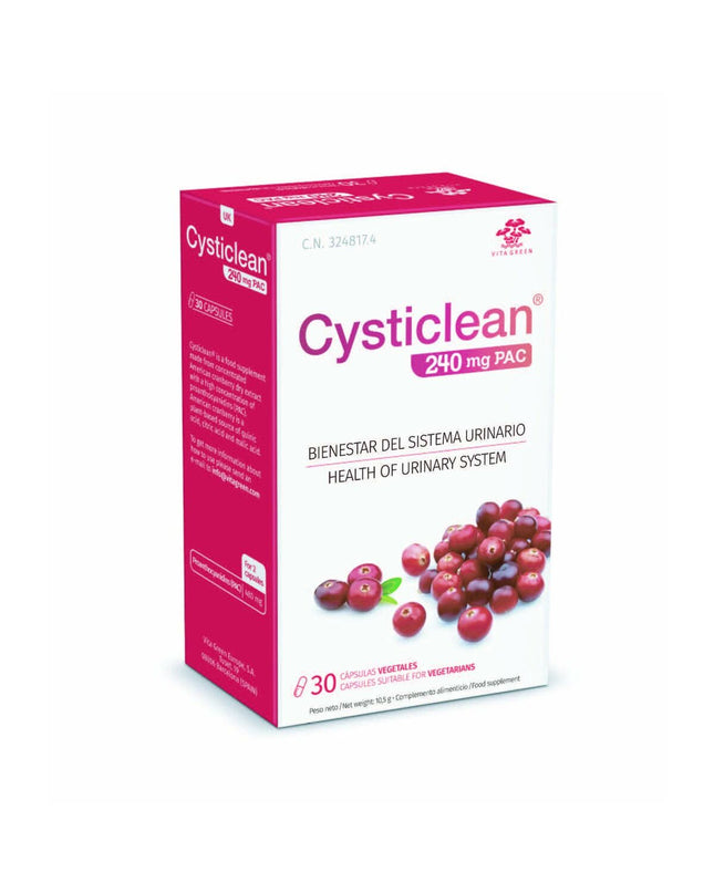 CYSTICLEAN Classic digestive supplement box with 30 capsules, health and personal care vitamins, minerals, and supplements.