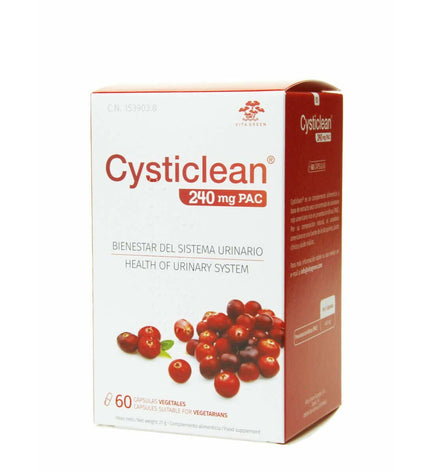 CYSTICLEAN Classic digestive supplement box with 60 capsules, health and personal care vitamin and mineral supplement.