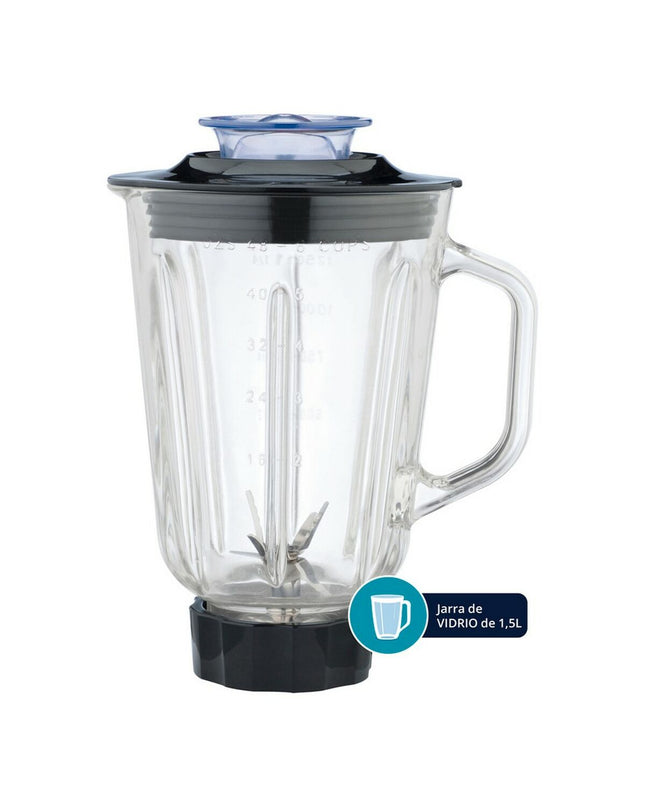 TM Electron 500W kitchen mixer with 1.5L capacity, compact electric appliance for home cooking and baking.