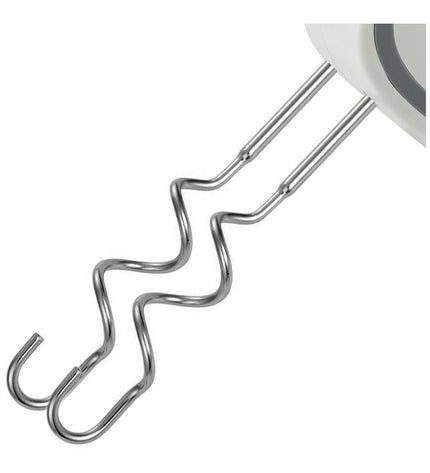 TM Electron Handmixer 450W for kitchen use, compact electric appliance with beaters and control buttons visible.