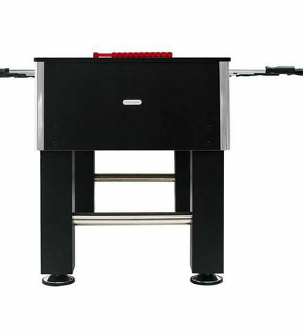 BigBuy Fun Tafelvoetbal game in black with 140x74x88 cm size, featuring players and goal areas for fun tabletop soccer matches.