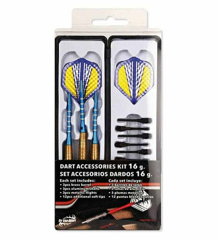 Set of BigBuy Fun darts for outdoor and indoor dart games, featuring metallic tips and colorful flights for accurate throwing.