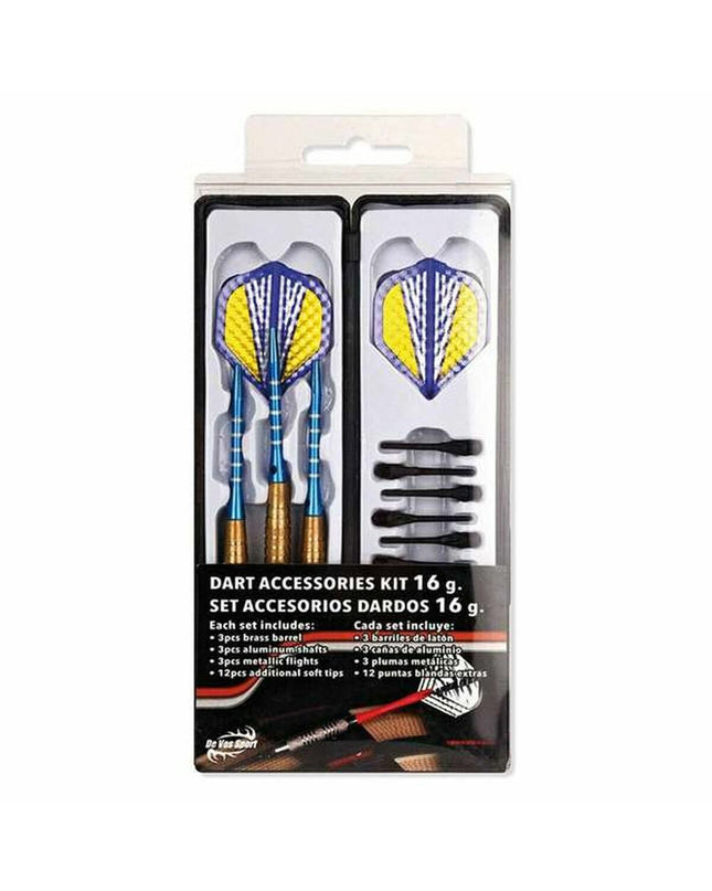Set of BigBuy Fun darts for outdoor and indoor dart games, featuring metallic tips and colorful flights for accurate throwing.