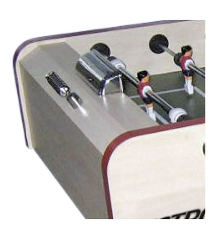 BigBuy Fun Tafelvoetbal Bistro-Pro Hout MDF game table with soccer player figures, 141x74x86 cm, for fun indoor play.