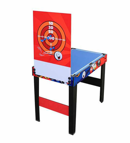 Ociotrends 7-in-1 multi-spel tafel with colorful game accessories for kids' toys and game play.