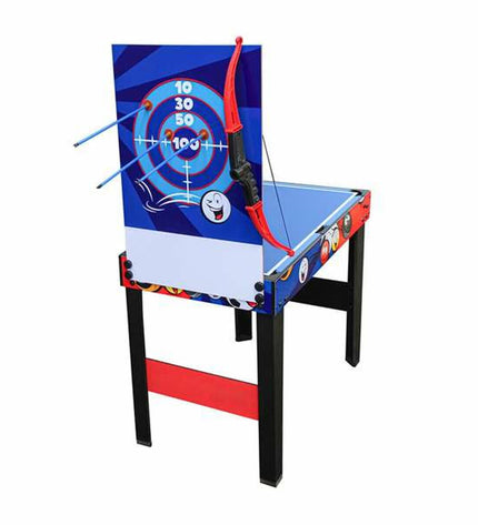 Ociotrends Multi-spel Tafel 7-in-1 speelgoed en games met colorful game accessoires op een tafelbord