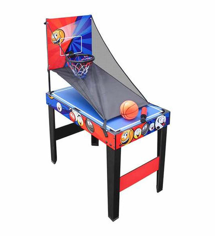 Ociotrends Multi-spel tafel 7-in-1 speelgoed en games, kleurrijk spelbord met verschillende spelstukken en accessoires.