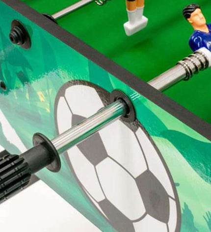 Maracaná houten tafelvoetbal voor kinderen, speelgoed en games, BigBuy Fun, met houten voetbalveld en spelers in speelkamer setting