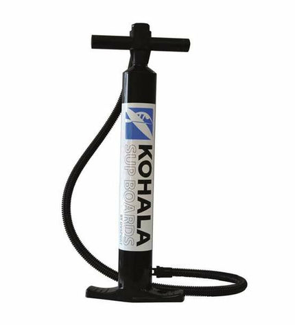 Black hand pump for football inflating, BigBuy Fun sport and outdoor equipment, compact and lightweight for easy use.