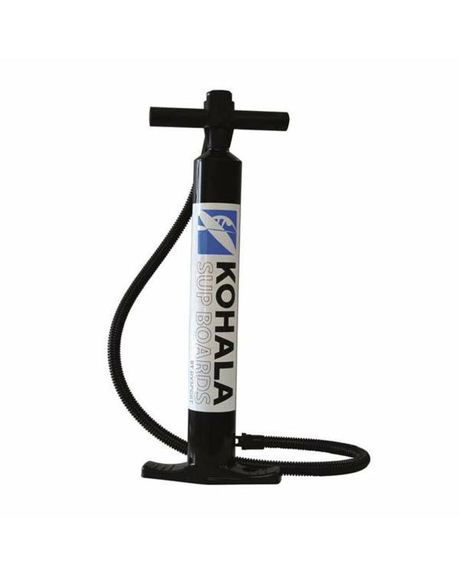 Black hand pump for football inflating, BigBuy Fun sport and outdoor equipment, compact and lightweight for easy use.