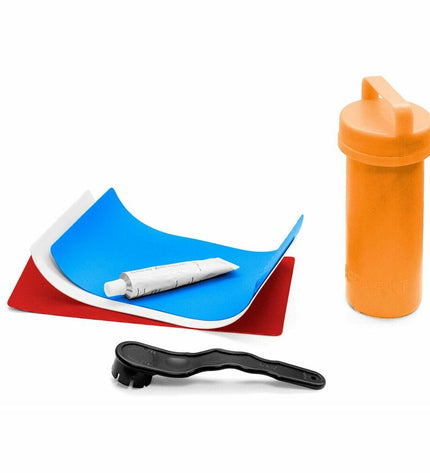 BigBuy Fun 3-piece watersport repair set for outdoor activities, includes tools and patches for sport and watercraft repairs.