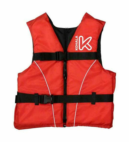 Red Kohala life vest by BigBuy Fun, sport and outdoor watersport safety vest for swimming and water activities.