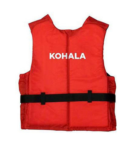 BigBuy Fun Kohala life jacket, sport and outdoor watersport vest in bright orange with adjustable straps for safety.