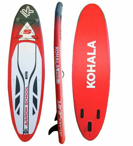 BigBuy Fun Kohala Arrow stand-up paddleboard on water, showcasing its 15 PSI, 310 cm length, 84 cm width, and 12 cm thickness for watersport.