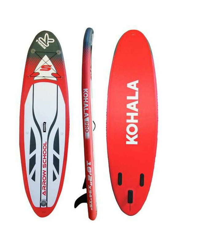 BigBuy Fun Kohala Arrow stand-up paddleboard on water, showcasing its 15 PSI, 310 cm length, 84 cm width, and 12 cm thickness for watersport.
