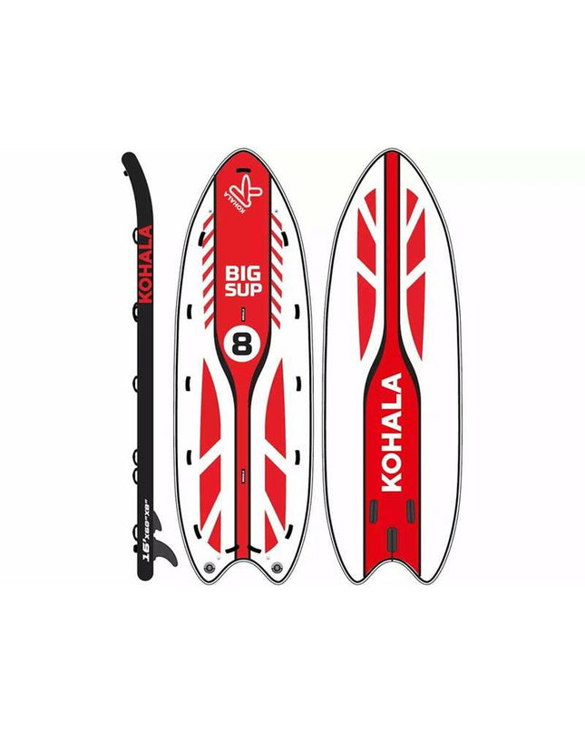 BigBuy Fun stand-up paddleboard 480 x 155 x 20 cm for watersport and outdoor activities, shown on water with paddle.