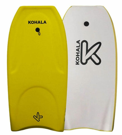 BigBuy Fun Kohala 42-inch yellow bodyboard for watersports, with dimensions 107x53.5x5.5 cm, suitable for outdoor water activities.