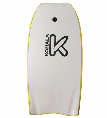 BigBuy Fun Kohala 42-inch yellow bodyboard for watersports, featuring 107 x 53.5 x 5.5 cm size, ideal for outdoor water fun.