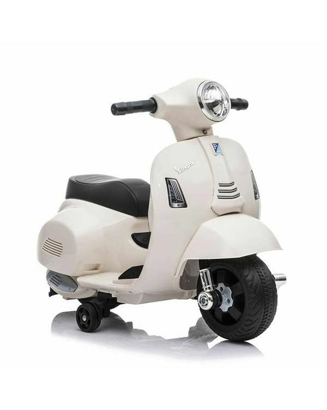 Mini Vespa toy motorcycle from BigBuy Fun, detailed plastic ride-on vehicle for children, resembling a miniature Vespa scooter.