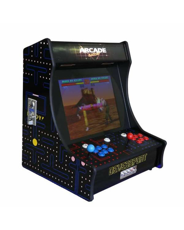BigBuy Fun Pacman arcade machine with 19-inch screen, retro design, and colorful controls, measuring 66x55x48 cm for electronic gaming.