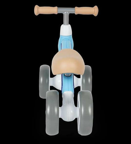 Blue baby walker toy from BigBuy Fun, pedal-free Kinderfiets for early walking development, suitable for indoor and outdoor play.