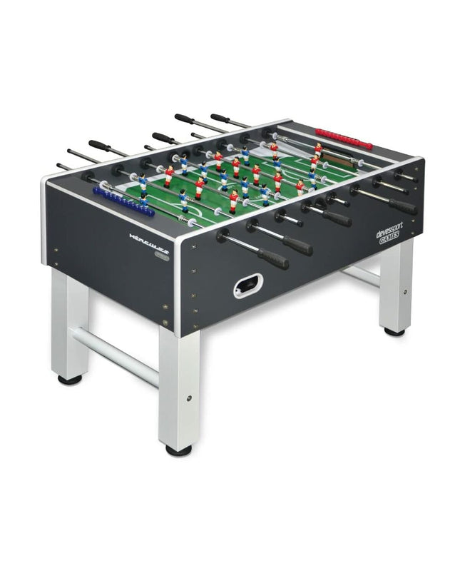 BigBuy Fun Hércules PRO tabletop football game, compact size 142x76x92 cm, with colorful players and goal areas for fun indoor play.