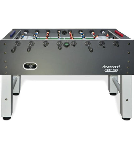 BigBuy Fun Hércules PRO foosball table, 142x76x92 cm, with detailed playing field, rods, and player figures for kids' game room.