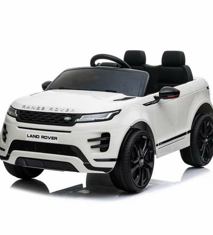 Two toy Auto Ranger Rover Evoque models with 25W power and 4.5Ah batteries, designed for children, by BigBuy Fun.