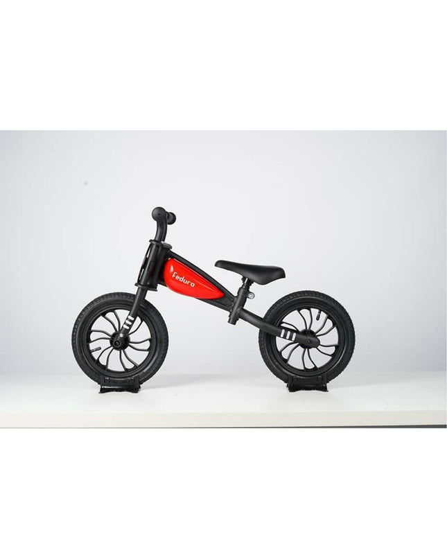 Red Kinderfiets Feduro 12-inch children's bicycle from BigBuy Fun, suitable for kids, with training wheels and sporty design.