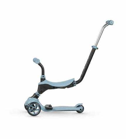 Qplay Step Qplay Sema Blauw 5-in-1 urban mobility scooter for sports and outdoor use, featuring a blue design and versatile functionality.