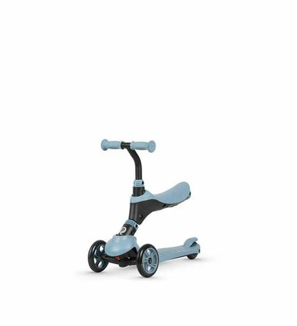 Qplay Step Qplay Sema 5-in-1 blue outdoor and urban mobility scooter with adjustable features and compact design.