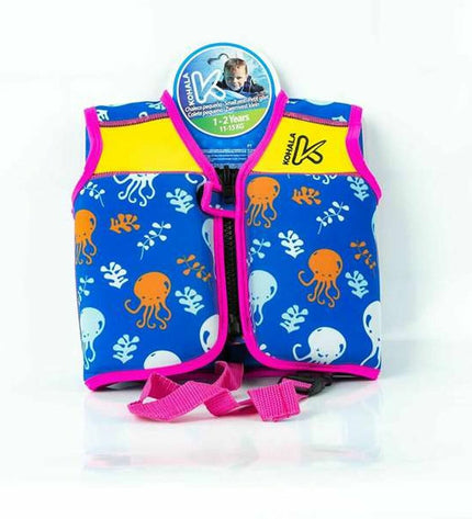 Pink inflatable life vest for children aged 2-3 years, BigBuy Fun Kohala Octopus water safety vest for kids’ watersports.