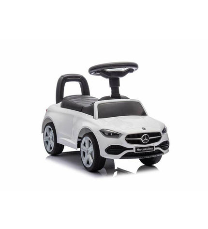 Ociotrends Mercedes Benz white toy tricycle for kids, suitable for outdoor play and sports activities.