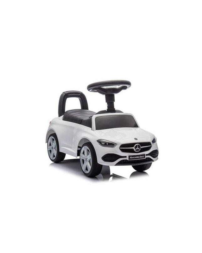 Ociotrends Mercedes Benz white toy tricycle for kids, suitable for outdoor play and sports activities.