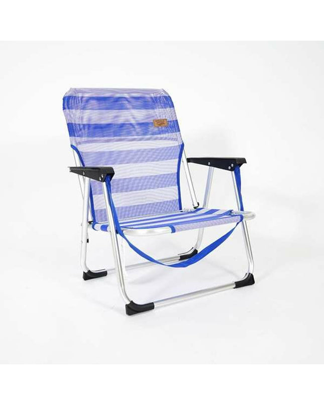 Blue Ociotrends Strandstoel outdoor chair with 40x55x70 cm dimensions, ideal for camping and outdoor activities