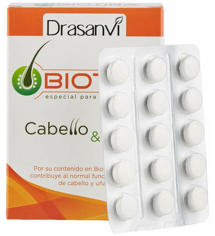 Drasanvi Biotine dietary supplement box with 45 capsules, health and personal care vitamin and mineral product.