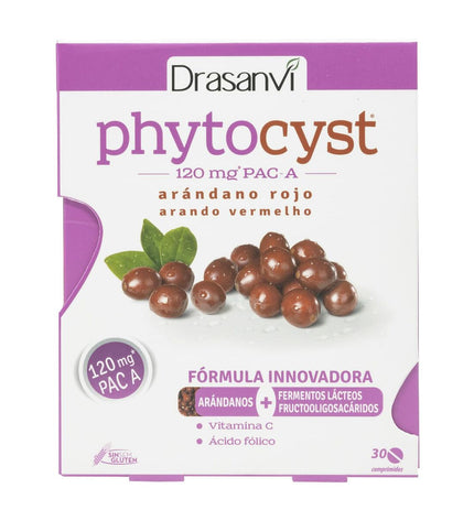 Drasanvi Phytocyst Veenbes dietary supplement box with 30 capsules, natural health product for urinary health.