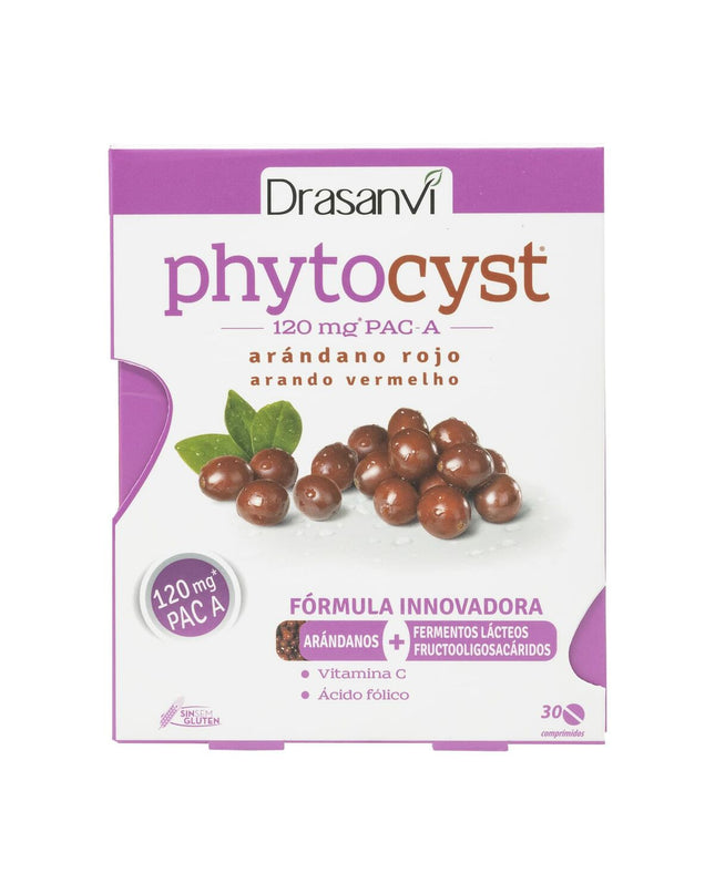 Drasanvi Phytocyst Veenbes dietary supplement box with 30 capsules, natural health product for urinary health.