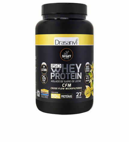 Vanille Whey Protein powder by Drasanvi in 800g package, high protein supplement for health and nutrition.