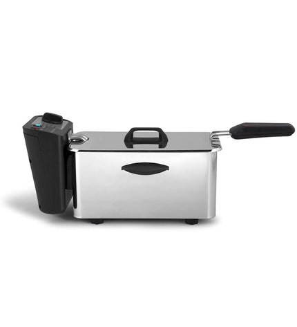 Orbegozo FDR35 stainless steel deep fryer with 3.5L capacity and 2000W power, perfect for home cooking.