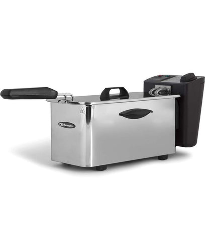 Orbegozo FDR35 stainless steel deep fryer with 3.5L capacity and 2000W power for home cooking.