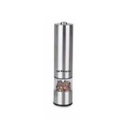 Orbegozo PM3550 electric coffee grinder in black with transparent lid, suitable for home kitchen and coffee preparation.