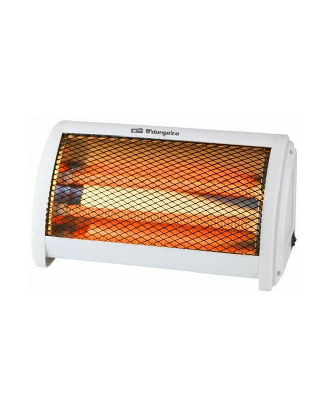 Orbegozo BP3200 electric heater in white, 1000W, portable space heater for home use, showing front view with controls.