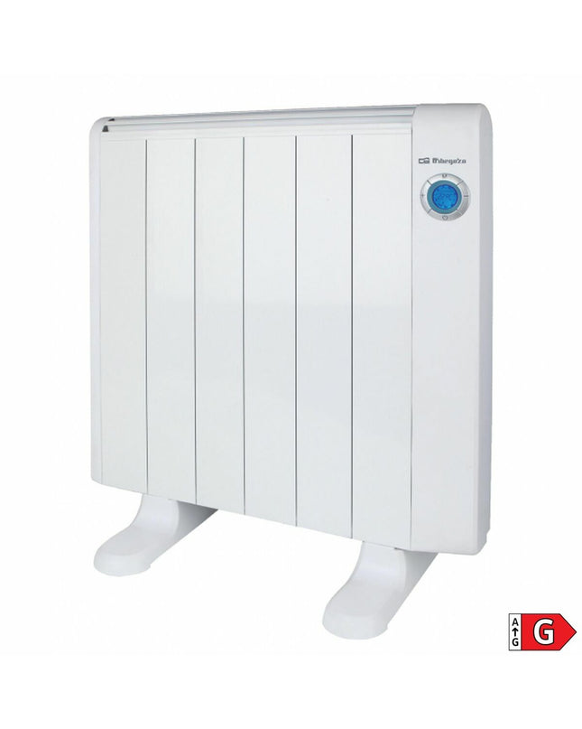 Orbegozo RRE 810 white digital heater with 800W, portable heating device for home use, compact and easy to operate.