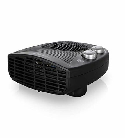 Orbegozo 16844 black 2000W portable heater for home and kitchen, compact design with control panel and ventilation grille.