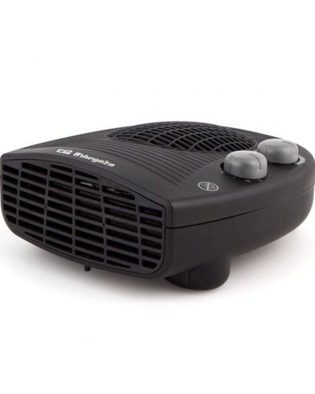 Orbegozo 16844 2000W black portable heater, compact home heating appliance with adjustable settings and easy-to-use controls.